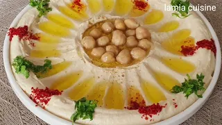حمص بالطحينة بمقادير مضبوووطة مع جميع الاسرار لنجاح الوصفة وتخرج أحسن من المحلات👌