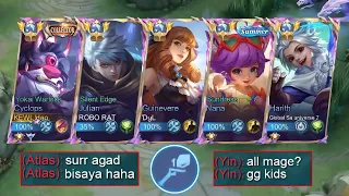 5 MAN ALL MAGE IN RANKED GAME?! (this is illegal💀)