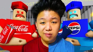 AKU MAIN ROBLOX COCA-COLA VS PEPSI BARRY'S PRISON RUN!