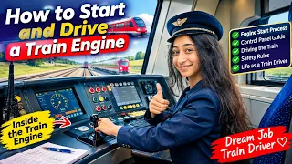 How to Start & Drive a Train Engine 🚆 | Complete Train Driver Training Inside the Cab!