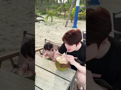 The Way She Drank Coconut Water Was Too Cute 😍