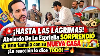 ¡HASTA LAS LÁGRIMAS! Abelardo De La Espriella SORPRENDIÓ a una familia con su NUEVA CASA