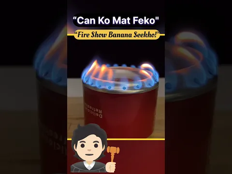 Can Experiment That’ll Blow Your Mind! 💥🫨 | DIY Fire Can! | #RecycleCan #FireCanHack #shorts