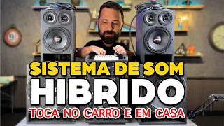 Montei um sistema de som híbrido