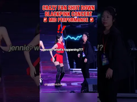 Blackpink had their concert shut down mid performance!! 😱😥 #blackpink #플레이리스트 #제니
