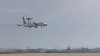 Слетување на NATO AWACS на Меѓународниот аеродром Скопје