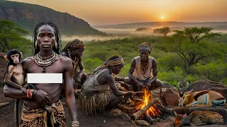 Discover Hadzabe Tribe Hunting Prey and Cooking | antelope hunt