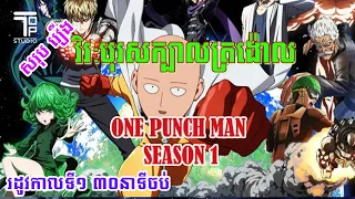 សរុបរឿង រដូវកាលទី១ វីរះបុរសក្បាលត្រង៉ោល ១ដៃបែកប្លោក  - One Punch Man (Ss1)