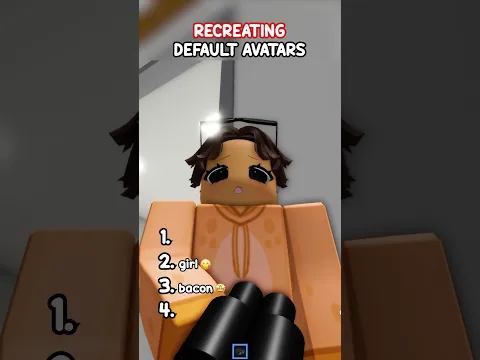 RECREATING DEFAULT AVATARS..😍🤩 #roblox #brookhaven