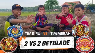 Turnament Beyblade Tim Biru VS Tim Merah Siapa yang akan Menang nih...?