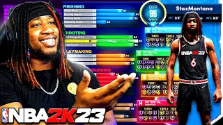 STAXMONTANA OFFICIAL NBA 2K23 PS5 BUILD! BEST SMALL FORWARD DEMIGOD BUILD IN NBA 2K23 NEXT GEN!