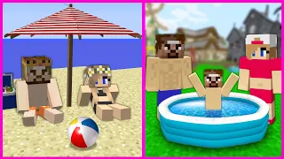 ZENGİN TATİL VS FAKİR TATİL! 😱 - Minecraft ZENGİN FAKİR HAYATI