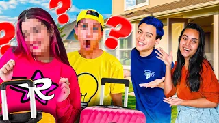 RECEBEMOS A VISITA DE 2 YOUTUBERS MISTERIOSOS NA NOSSA CASA NOVA! *ele não gostaram