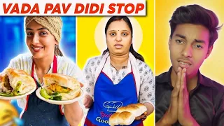 Dehli viral vada pav didi stop ASHU USTAD !!