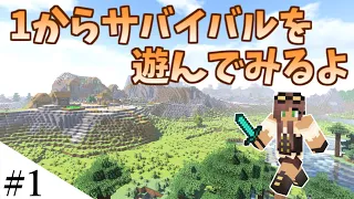 【マインクラフト】1からサバイバルを遊んでみるよ　part1【Minecraft】
