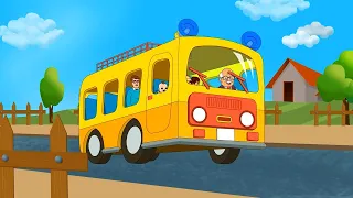 Wheels On The Bus + Old MacDonald Had A Farm Animal sounds Song - Kids Songs