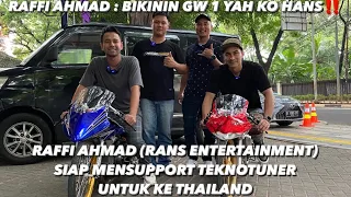 GOKIL SULTAN ANDARA‼️RAFFI AHMAD MAU BANGUN NINJA 500 METER DI TEKNO TUNER BUAT KE THAILAND ⁉️