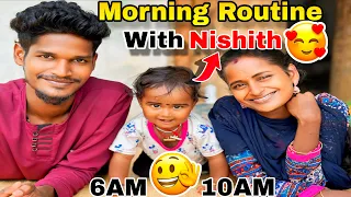 😍நிஷித்தோட Morning Routine 😍||அவனோட சேட்டைய பாருங்க 🤣||gowthamindhu #trending #viral #vlog