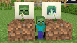 Poor but Kind Baby Zombie - Minecraft Animation