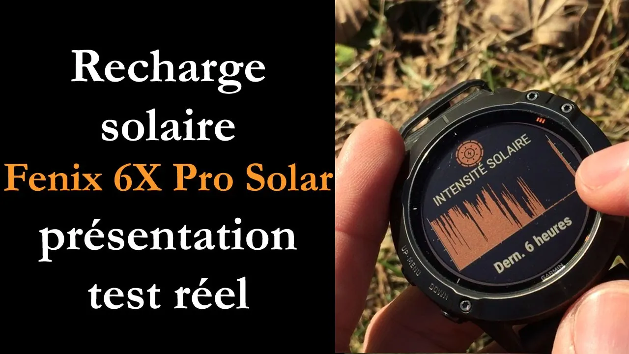 Vido-Test de Garmin Fenix 6X Pro Solar par Montre cardio GPS