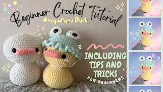 Mastering Amigurumi: How to Make the Cutest Duck EVER [Beginner Tutorial] includes plush yarn tips!