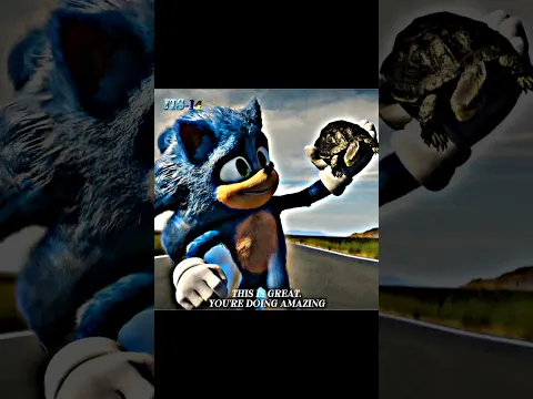 Sonic Run with Turtle | Sonic The Hedgehog | #sonic #edit #shorts @Editor-x40