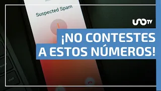 Prefijos comunes de las llamadas de spam en México