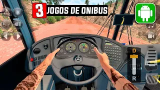 TOP 3 MELHORES JOGOS SIMULADORES DE ONIBUS REALISTA PRA ANDROID!
