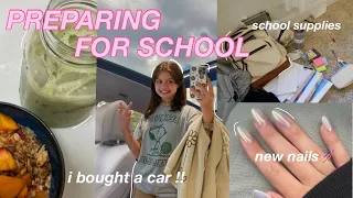 HOW I PREPARED FOR SCHOOL 2022 🏫 *∵∘✧getting my driver's license, school shopping/haul + more