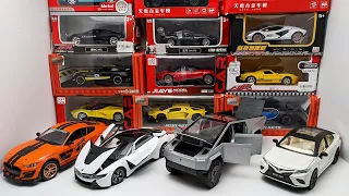 Satisfying Unboxing Model car : Ford Mustang Shelby GT500, Tesla Cybertruck, BMW i8, Toyota Camry