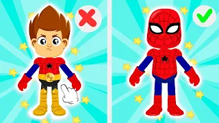 Disfraz de Superhéroe! | ¡Juego de disfraces! | Dibujos animados para niños | SuperZoo