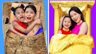 Mẹ Nghèo Vs Mẹ Giàu | Mẹo Cắm Trại Dã Ngoại Thông Minh Của Mẹ Giàu và Mẹ Nghèo