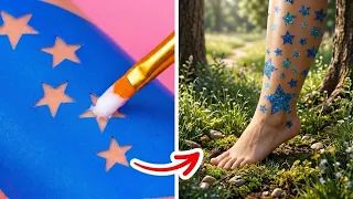 ⭐️ Cool DIY glittery tattoos that will bring spark into your life 🖌️