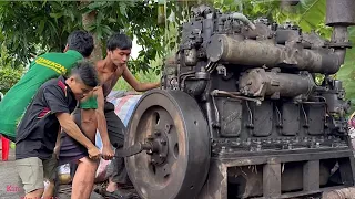 3 Cha con muốn bỏ ăn khi quay máy YANMAR 4 Cổ 82 Năm