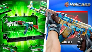 I WON AK-47 CASE HARDENED IN THE CASE  !!! - HELLCASE PROMO CODE 2025