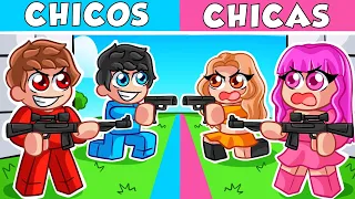CHICOS vs CHICAS en Roblox Rivals!