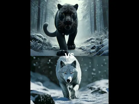 Black Panther vs White Animals (Lion, Tiger, Wolf)