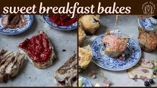 Sweet Breakfast (Chocolate Sourdough with Chocolate Butter and Jam & Blueberry Muffins) No Music