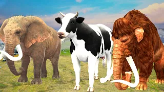 Giant Tiger, Buffalo, Gorilla & Dinosaur | Family-Friendly Animal Animation