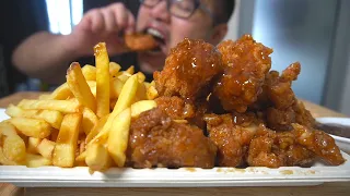 HONEY GARLIC BONELESS WINGS Recipe