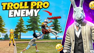 TROLLING Enemy in BR Rank 😁|| free fire 🔥 funny video