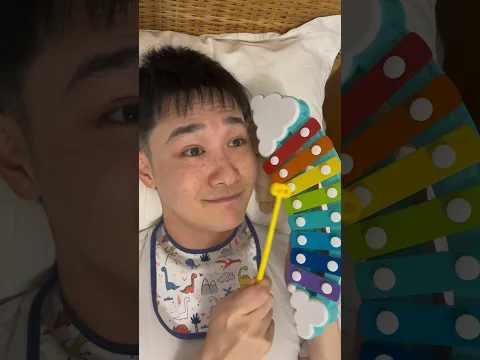 Baby discovers hidden talent for the xylophone