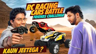 RC Racing Cars Battle Gone Crazy 🏁 😱 || Friends Racing Challenge Vlog || Harshhu_boi 