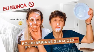 EU NUNCA COM A MINHA MÃE | Deu Ruim A Brincadeira E Teve Discussão