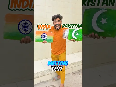 Which Flag will Melt First ?? India🇮🇳 vs Pakistan🇵🇰 #shorts #independenceday #14aguest #15augus