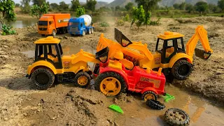 Cartoon Video | New Dumper TruckMuddy Accident Pulling Out Jcb 3dx? Jcb Cartoon |Tractor Cartoon