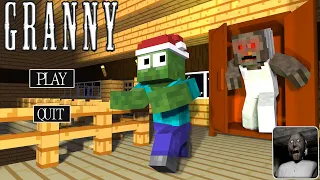 MONSTER MOBS GRANNY ESCAPE CHALLENGE MINECRAFT ANIMATION