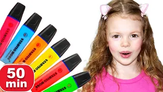 Pretends to play with  Magic Pen + more Children's Songs and Videos by Kids Music Land