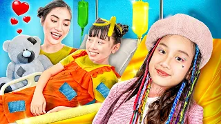 Rich Kid VS Poor Kid In The Hospital - Funny Stories About Baby Doll Family
