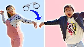 اتكلبشت مع خالتي ال حامل ل يوم كامل 🚨 (ندمت)
